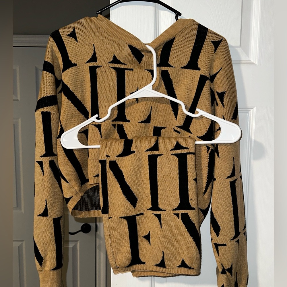 Tan two piece set